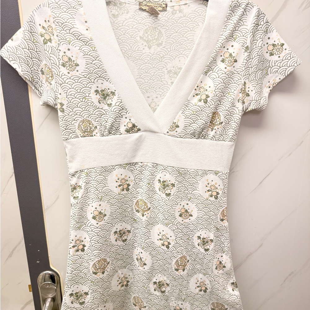 American Rag Floral Pattern Babydoll Top Size S